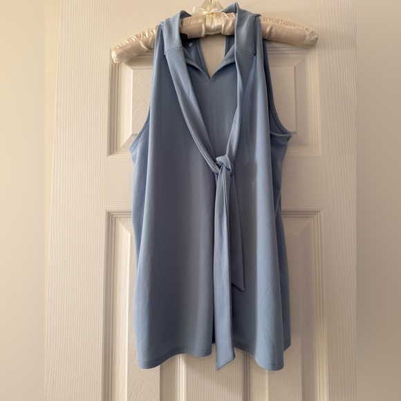 Banana Republic Tops - Banana Republic Light Blue Sleeveless Blouse